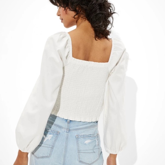 AE Smocked Long-Sleeve Top - Picture 2 of 13